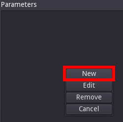 Add Parameter Button